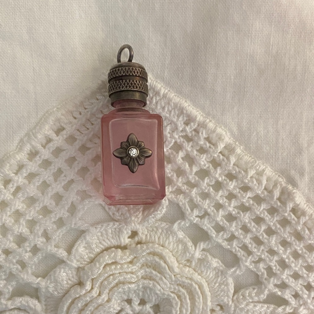 Pink Perfume Bottle Pendant